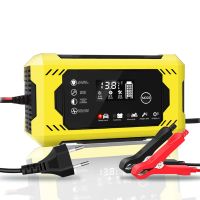 ZZOOI 12V Automotive Battery Charger 6A Car Battery Charger LCD Display Repair Car Motorcycle SUV Chargers  For Motorcycle SUV Truck