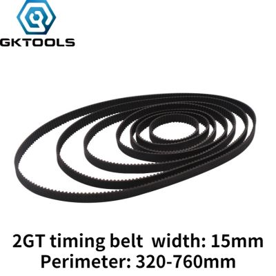 ◘◄ GKTOOLS C-24 3D Printer GT2 15mm Closed Loop Rubber 2GT Timing Belt Width 15mm Length 320 350 400 420 436 500 600 610 710 760mm