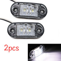 2022 2Pcs 12V 24V LED Side Marker Lights Car External Lights Warning Tail Light Auto Trailer Truck Lorry Lamps White color