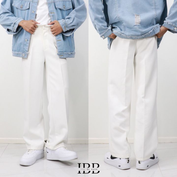 baggy-pants-กางเกงแสล็คทรงกระบอกกลาง