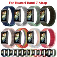 Tali Loop Nilon untuk Huawei Band 7 Tali Olahraga Aksesoris Jam Tangan Pintar Gelang Pengganti Dapat Disesuaikan untuk Huawei Watch Band 7