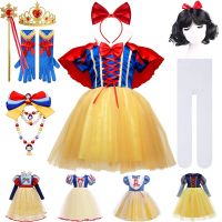 Halloween 4 layers Snow White Cosplay Dresses for Girls Party Princess Dress Childrens Tulle Dress Baby Girl Tutu Infants Gowns  by Hs2023