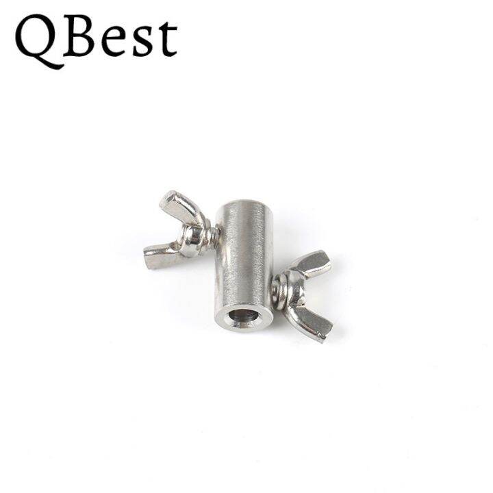 2pcs-handscrew-butterfly-wing-clamp-for-wire-rope-304-stainless-steel-clip-bolts-buckle-grub-screw-bolts-double-screws