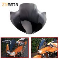 Z 1000 03-06กระจกบังลมรถมอเตอร์ไซค์แบบฟองคู่สำหรับ Kawasaki Z1000 2003 2004 2005 2006 Gratis Ongkir