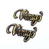 【hot】○☼❀  NEW 1 Gold Color Gas Sticker for YAMAHA VIRAGO XV125 250 400 535 700 Motorcycle Emblem Decoration Decals