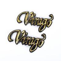 ┅✹✠ NEW 1 Pair Gold Color Gas Tank Sticker for YAMAHA VIRAGO XV125 250 400 535 700 Motorcycle Emblem Decoration Decals