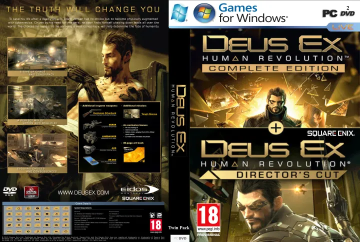 Deus Ex: Human Revolution – Twin Pack Pc Game [offline Installation 