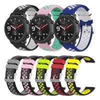 MINIMI สีสัน สำหรับ Samsung Gear S3 สายรัดข้อมือ 20mm 22mm ซิลิโคน สำหรับ Samsung Galaxy Watch Active สายนาฬิกา สำหรับ Huami Amazfit GTR