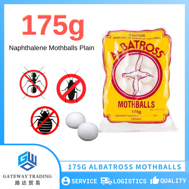 1 Pack (175 Grams) Albatross Moth Balls MothBall Natural Camphor Ball
