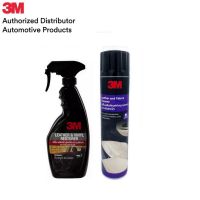 3M ทำความสะอาดเบาะหนัง Leather &amp; Fabric Cleaner 600ml &amp; 3M น้ำยาเคลือบเงาเบาะหนังและไวนิล Leather &amp; Vinyl Restorer 400มล