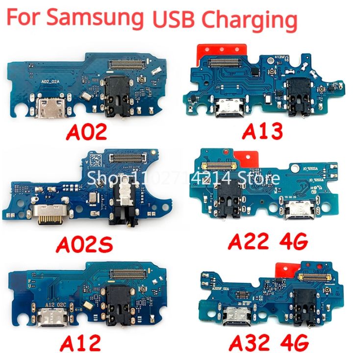 ใหม่พอร์ตชาร์จ-usb-บอร์ดชิ้นส่วนเชื่อมต่อสายเคเบิลแบบยืดหยุ่นสําหรับ-samsung-a02-a02s-a12-a21-a31-a32-a41-a51-a70-a71-โมดูลไมโครโฟน