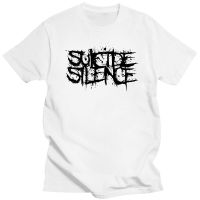 Large mens short sleeves Suicide Silence Mitch Lucker Logo Mens Tshirt Black And White B Shipping Tee 4XL.5XL.6XL