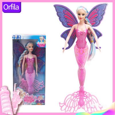 Kids Swimming Mermaid Doll Girls Mermaid Doll With Butterfly Wing Toy Girls Birthday Gifts