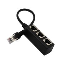 LAN Ethernet Cable Splitter Network Male To Female Cord RJ45 Extender Adapter Network Switches RJ45 1 to 3 Splitter  USB Network Adapters