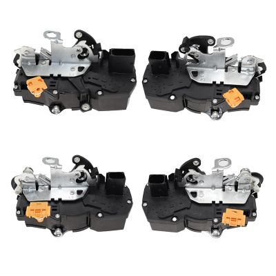 4Pcs Front Rear Left Right New Door Lock Actuator Car Door Lock Actuator for 2007-2014 GMC Yukon Sierra Chevy Silverado Cadillac Escalade