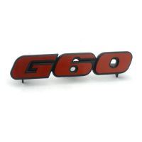 Red front Grill Badge G60 auto letter grille Trunk Emblem 3d sticker for VW MK2 MK3 GOLF Volkswagen GTI Jetta Passat polo