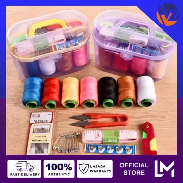 Popvcly Clearance! New Portable Mini Travel Household Sewing Box Set Sewing Kit Storage Bags Sundries Organizer Home Tools