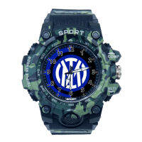 Jam Tangan Sport ผู้ชายกล่องกันน้ำอินเตอร์มิลานฟรี