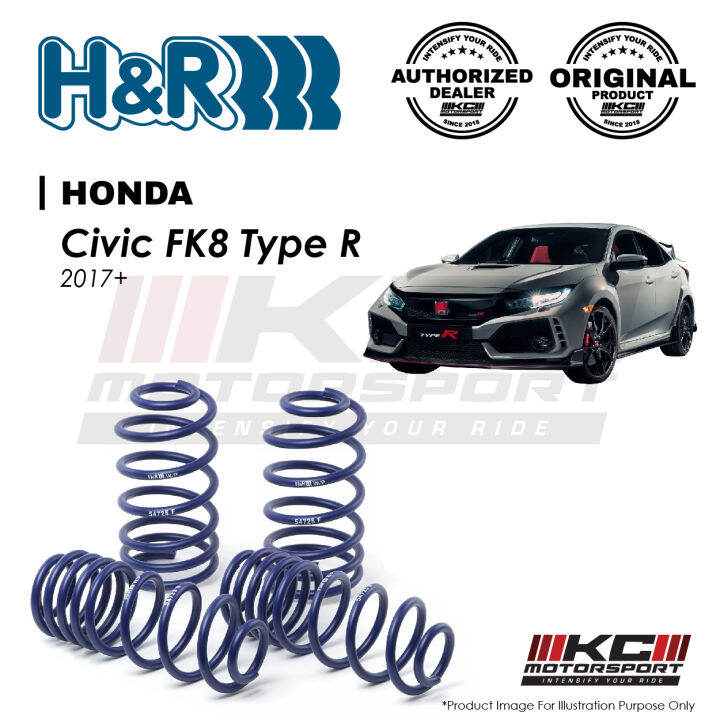 Honda Civic FK8 Type R 2017+ H&R Sport Spring / Coil Springs Lazada