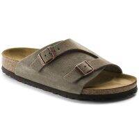 Original 2020 New Birkenstocks Men Fan Favorites Zürich Suede Leather Taupe HOT ▨