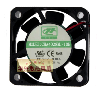 L3zm5f C &amp; C CHA4028BL-10B 28V 0.08A 4 CM/cm 4010พัดลมการทำความเย็นเงียบ4028