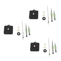 3X Quartz Clock Movement Mechanism DIY Repair Parts + Luminous Hands