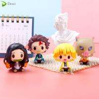 DEMI 4Pcs/Set พอสเค็ท คามาโดะ ทันจิโร่ Kimetsu No Yaiba น่ารัก รูป นักล่าปีศาจ อะนิเมะ ของเล่น