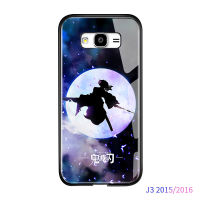 UCUC เคสโทรศัพท์เคสสำหรับSamsung J3 2015 J3 2016กันกระแทกDemon Slayerเคสแข็งอะนิเมะกระจกเทมเปอร์เคสกันกระแทกฝาครอบ