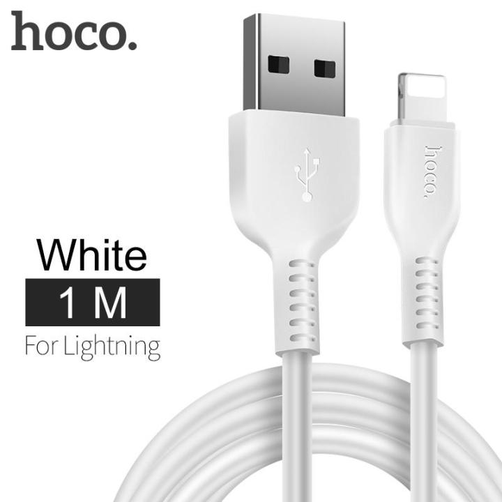 HOCO 1m USB to Lightning Cable For iPhone Charger X 8 7 6 6s Plus 5 5s SE  2A Mobile Phone USB Fast Charge Data Cable 