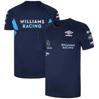 คุณภาพสูง F1 Williams Racing 2022 เสื้อยืดลําลอง แขนสั้น คอกลม พิมพ์ลาย Team Training Jersey แฟชั่นฤดูร้อน สําหรับผู้ชาย ผู้หญิง