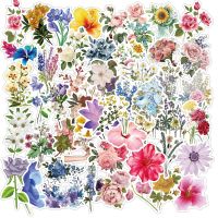 10/30/50PCS Ins Style Beautiful Flower Blooming Stickers Laptop Guitar Luggage Waterproof Graffiti Sticker Decal Kid Classic Toy