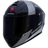 Axxis Spartan Draken B MP4หมวกกันน็อค Seluruh Wajah หมวกกันน็อคด้านสีดำเงาสีเหลืองเรืองแสงที่บังแดดเดี่ยวขนาด XS ไป XL