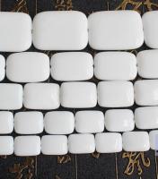 White porcelain agates Rectangle beads 15inch per strand Wholesale For DIY Jewellery Free Shipping !