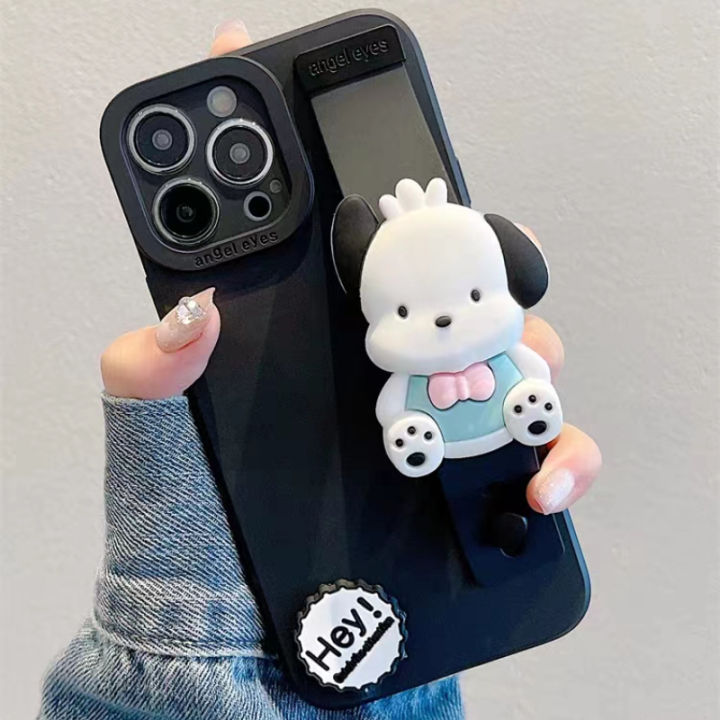 สายรัดข้อมือ-sanrio-เคสใส่โทรศัพท์-pochacco-สำหรับ-huawei-p50-p60-p40-lite-nova-11-10-pro-8-9-6-se-7i-8i-y61-y90-y70-5t-y6p-y7p-y9a-y7a-y9-prime-honor-x8-3d-น่ารัก-x7a-x9a