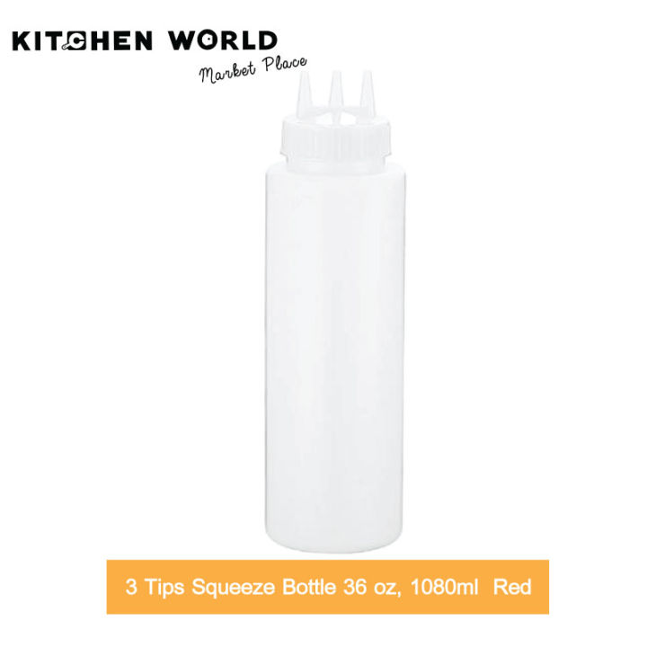 3 TIPS SQUEEZE BOTTLE 36 OZ, WHITE