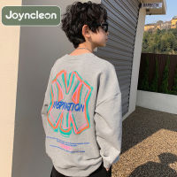 Joynceron เสื้อแบบหลวมสไตล์เกาหลีสุดหล่อแขนยาวเสื้อกันหนาวเด็กผู้ชาย