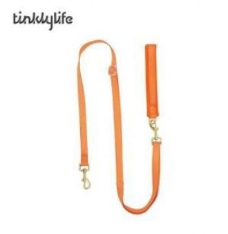 ฟัง-tinklylife-สายจูงสองหัวสีรุ้ง-โซ่สุนัขสีลูกกวาดมือมืออาชีพสายจูงสัตว์เลี้ยง