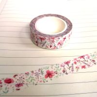 1PC 10M Decorative Cherry blossoms Sakura Japanese Washi Tape Paper Masking Tapes Adhesive Stickers Decorative Stationery Pendants