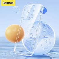 ของแท้ เคสใส กันเลนส์ Baseus Shockproof Protective Case TPU Transparent Back Cover Fundas For iPhone 14 Pro / iPhone 14 Pro Max