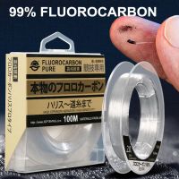 卐❄ 99 Fluorocarbon Fishing Line 100M Japanese Imported Carbon Fiber Line 1-25kg Monofilament Sinking Line Sea fishing Pesca