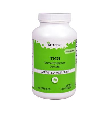 Spot American Vitacost trimethylglycine TMG betaine 750 mg 180 capsules