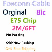 100pcs/lot Wholesale Foxconn Cable Original 8ic E75 Chip 2M/6FT Sync Data USB Charger Cable For i11 XS XR MAX 7 8 Free Shipping