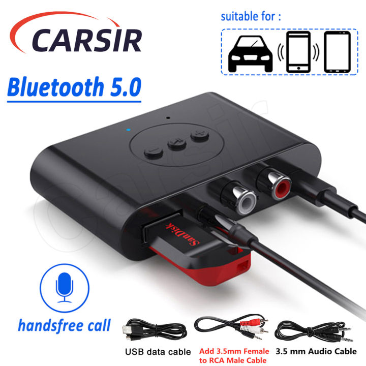 Carsir Bluetooth 5.2 Car Amplifier Audio Receiver U Disk RCA 3.5mm