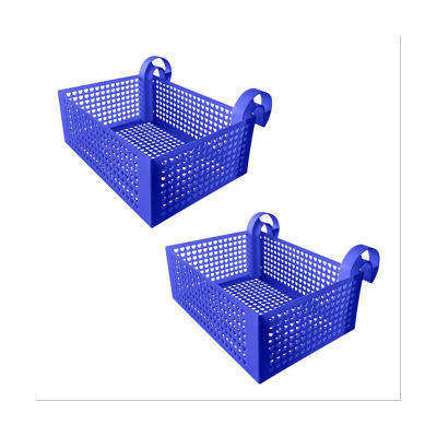 2Pcs Pool Storage Basket Hanging Portable Frame Removable Mesh Storage Rack Pool Drink Holder Pool Accessories