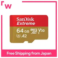 การ์ด UHS-I ไมโคร SD แบบ SanDisk Extreme ความจุ64GB SDSQXAH-064G-GH3MA