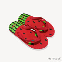 Tri Chus ไตร ชูส์ รองเท้าแตะแบบลำลอง รุ่น แตงโม Watermelon-Red รองเท้าฟองน้ำ รองเท้าผู้หญิง รองเท้าผู้ชาย รองเท้าแตะไซส์ใหญ๋ รองเท้าแตะไซส์เล็ก