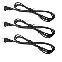 Lamp Cord with Molded Plug American Standard Power Cord for Wiring (Black, 6 Feet)