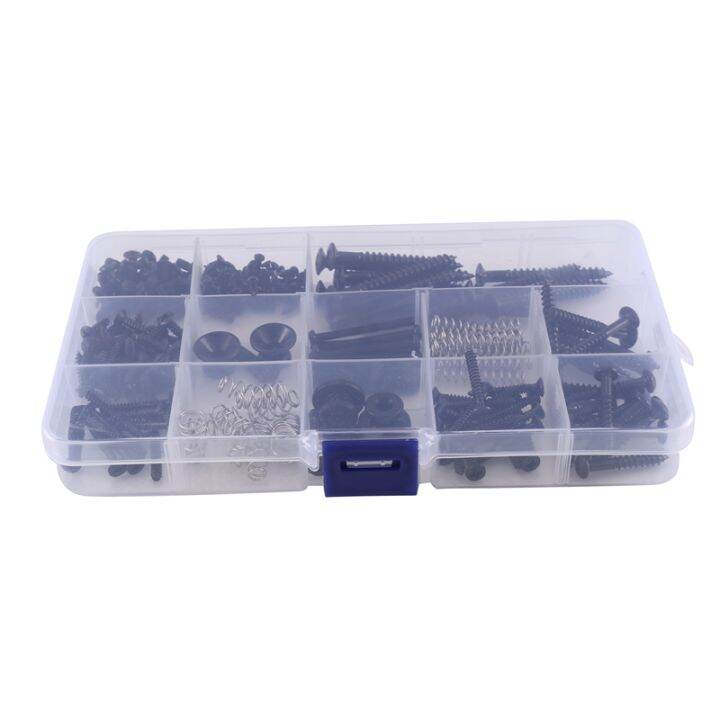 screw-sleeve-box-guitar-bass-guitar-pickguard-screws-cover-plate-screw-accessories-screw-back-buckle-set-262pcs