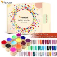 60pcs/kit Venalisa Painting Gel 5ml Pot Full Coverage New Arrival Mud Gel Creamy Gel Solid Color Soak off UV LED Nail Gel Kit