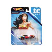 Hot Wheels HHB74 Theme ตัวละคร Animated The Batman Selina Kyle Riddler The Flash Superman Wonder Woman Alloy Model Car Toys